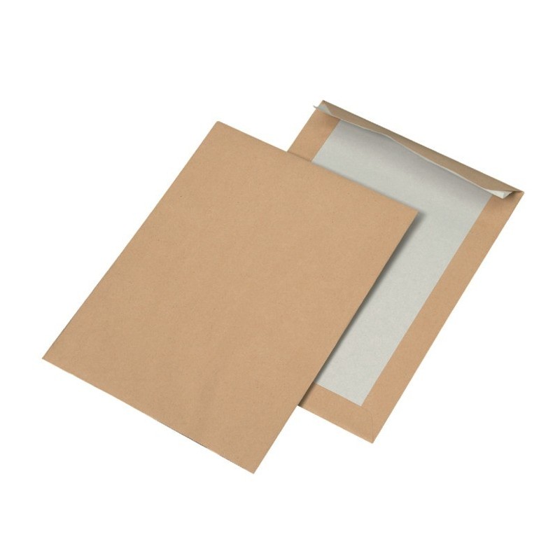 250 Stück MAILmedia Papprückwandtaschen B5, ohne Fenster, 90 g/qm